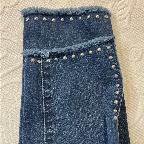 VENUS Dark Blue Studded Skinny Jeans - Picture 3 of 11